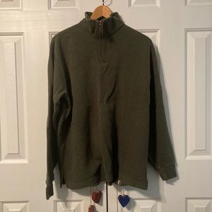 Lands End Quarter Zip Pullover Mens Large